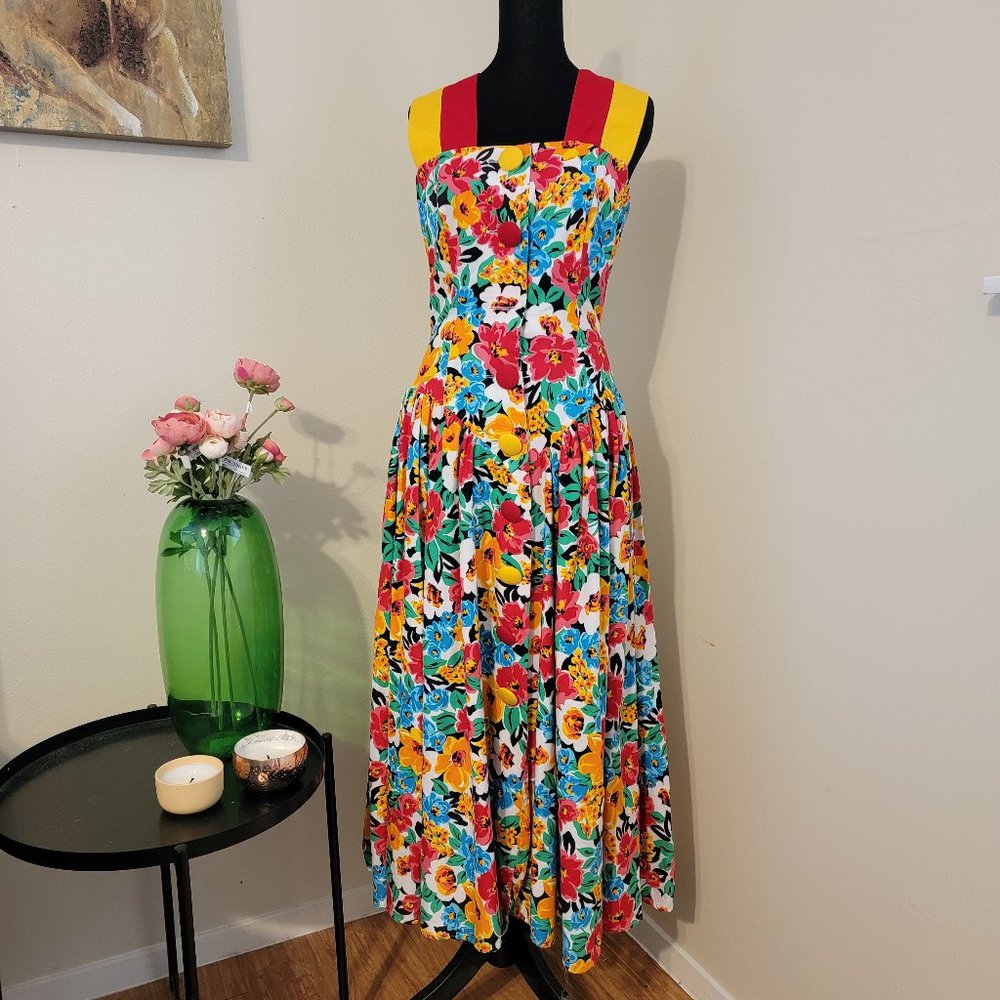 Vintage 1980's Leslie Lucks Dress